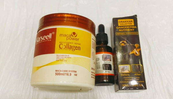 Karseell Hair Mask +Darkening Serum For Your Hair Care Collagen Treatment Cream – Argan Oil - Image 2