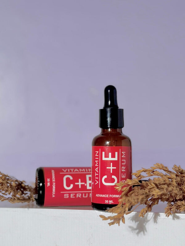 Nirvana Botanics Vitamin C + E Serum - 15ml | ANTI ACNE & GLOWING SERUM VITAMIN C + E - Image 9