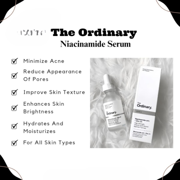 The Ordinary Niacinamide 10% + Zinc 1% serum for Skin Brightening Serum (30ML ) - Image 3